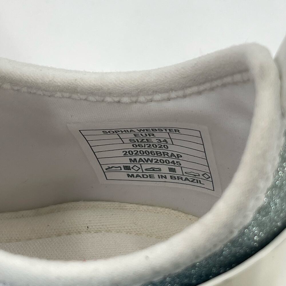 SOPHIA WEBSTER Mini Shoes Girls Size 34 (US 2) Sneakers Butterfly Ombre Rainbow - Picture 12 of 16